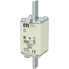 Ασφάλεια ETI Polam NH1 004139100 gF 200A 400V βιομηχανική γρήγορη