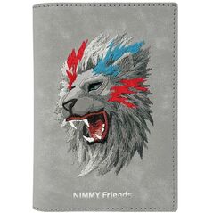 Etui na paszport Nimmy portfel Raptor    Lion szary