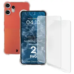 Etui + 2x folia na ekran Bizon Case Clear Pack do Nothing CMF Phone 2 Pro