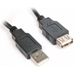 Kabel USB Omega USB-A - USB-A 1.5 m Czarny (56628)