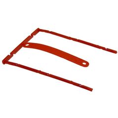 B-binder κόκκινο με ράβδο και ετικέτα 100τμχ/πακ - (100 τμχ)