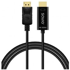 Καλώδιο Savio CL-189 DisplayPort σε HDMI 4K 60 Hz