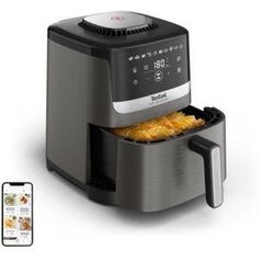 Tefal Easy Fry Silence EY551HE0 frytkownica Pojedyńczy 5 l Autonomiczny Frytkownica na gorące powietrze Czarny, Szary, Stal nierdzewna