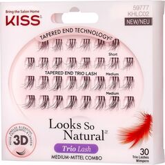 Kiss Kępki sztucznych rzęs Looks So Natural - Trio Lash 3D