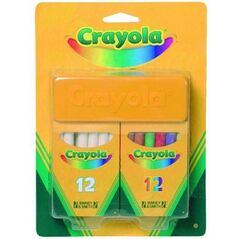 Crayola CRAYOLA Zestaw Kredy Białej i Kolorowej - 98268
