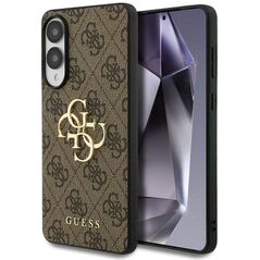 Case Guess Big 4G Logo Classic Logo for Samsung Galaxy S25 Edge brown