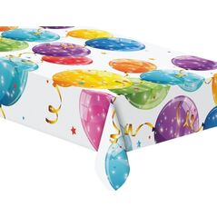 PROCOS Obrus urodzinowy Błyszczące Baloniki - 120 x 180 cm - 1 szt. uniwersalny