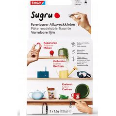 Tesa tesa Sugru formbarer Allzweckkleber 3er Schwarz/Weiss/Grau