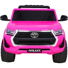 Toyota Hilux na akumulator dla dzieci Różowy + Napęd 4x4 + Pilot + 2 bagażniki + Radio MP3 + LED