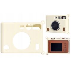 Futerał Etui Pokrowiec Case Silikon Do Fuji Fujifilm Instax Mini Evo / Biały
