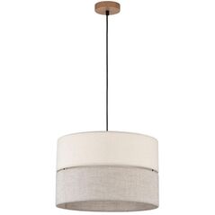 Tk Lighting Eco 5772 lampa wisząca zwis 1x15W E27 czarna/drewniana
