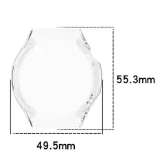 Etui z osłoną ekranu Bizon Case Watch Felipe do Huawei Watch 5 46mm przeźroczyste