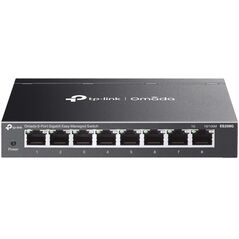 TP-Link Omada ES208G łącza sieciowe Zarządzany L2 Gigabit Ethernet (10/100/1000) Czarny