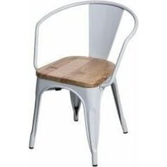 D2 Design Krzesło Paris Arms Wood białe jesion