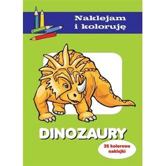 Dinozaury. Naklejam i koloruję EDUKAMP