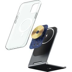Veger VEGER podstawka biurkowa z ładowarką indukcyjną kompatybilna z MagSafe 2A 15W Y56 czarna