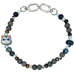 Bag charm handstrap Nimmy New Big Eye Cute Pets 2.0 gray