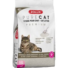 ZOLUX Żwirek dla kota mineralny zbrylający PURECAT Premium 15 l