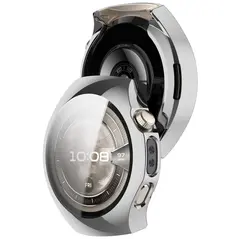 Etui z osłoną ekranu Bizon Case Watch Felipe do Huawei Watch 5 46mm srebrne