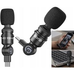 Mini Mikrofon Type-c Usb-c Lavalier Do Telefonu Laptopa Kamery / Ulanzi Am23