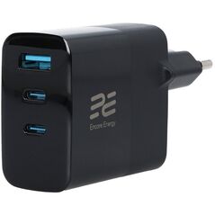 Ladowarka sieciowa Encore Energy GaN QC 4+ PD 3.0 USB-A USB-C x2 65W MD-6583R wyświetlacz standard