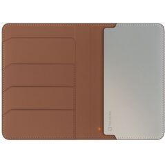 Etui na paszport UNIQ Belmont z Apple    Find My blokada RFID karmelowy beżowy