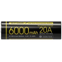 BATTERY RECH. LI-ION 3.6V/6000MAH NL2160HPI NITECORE