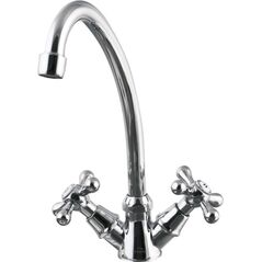 Bateria umywalkowa Invena Roma stojąca chrom (BU-21-00S-L)
