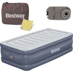 Bestway Materac welurowy, łóżko, 191x97x51 cm, Bestway, niebieski
