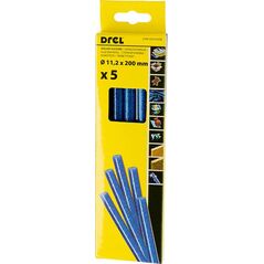 Wkłady klejowe Drel 11 mm x 200 mm niebieskie 5 szt. CON-GKS-61206