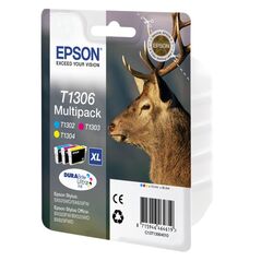 Epson Μελάνι Inkjet T1306 XL Multipack  (C13T13064012) (EPST130640) έως 12 άτοκες Δόσεις
