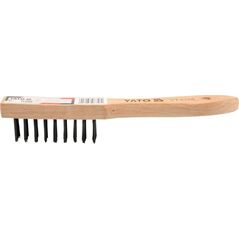 Yato Szczotka druciana 6-rzędowa z drewnianą rączką YT-6360