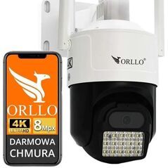 Kamera IP ORLLO Z17 Ultra 4K zewnętrzna obrotowa GSM na kartę SIM