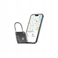 Κλειδαριά Ταξιδιού KeySmart Find My - κλειδαριά για βαλίτσα με εντοπιστή, συμβατή με το Apple Find My (μαύρο)