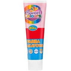 Farba plakatowa w tubie czerwona 30ml