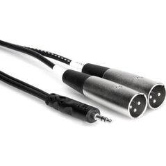Kabel Hosa Jack 3.5mm - XLR x2 2m srebrny (CYX-402M)
