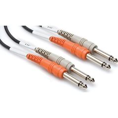 Kabel Hosa Jack 6.3mm x2 - Jack 6.3mm x2 3m czarny (CPP-203)