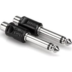 Adapter AV Hosa Hosa - Adapter gniazdo RCA - wtyk TS 6.35 [2 szt.]
