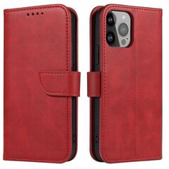 Θήκη Magnet Case με καπάκι για Samsung Galaxy S25 Ultra - κόκκινο