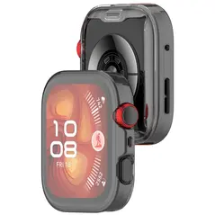 Etui z osłoną ekranu Bizon Case Watch Felipe do Huawei Watch Fit 4 przezroczyste