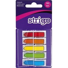 Strigo Zakładki indeksujące 45x12mm 5 kolorów STRIGO