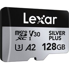 Κάρτα μνήμης Lexar 128GB microSDXC Professional SILVER Plus UHS-I A2 V30 U3 4K- 2 τεμ.