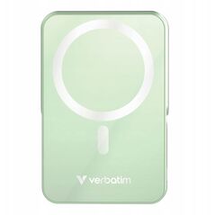 Verbatim, powerbank με ασύρματη φόρτιση, 5V, φόρτιση τηλεφώνου, 32259, 10 000mAh, Μαγνητική τοποθέτηση, πράσινη