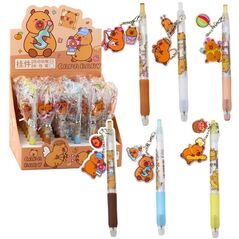 Στυλό Gel Kapibara Μπρελόκ Μπλε Μελάνι 14,5cm Mix