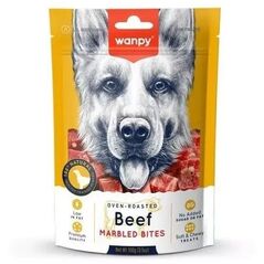 WANPY PIES 100g ΜΑΡΜΑΡΩΜΕΝΕΣ ΜΠΟΥΚΙΕΣ ΒΟΔΙΝΟΥ 100% βοδινό