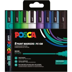 POSCA PC-5M 8τμχ Ψυχρά Χρώματα