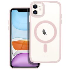 Θήκη COLOR EDGE MAG COVER συμβατή με MagSafe για IPHONE 11 ροζ