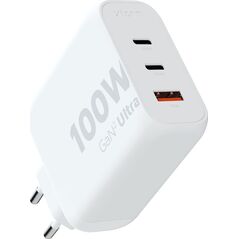 Ładowarka Xtorm Ładowarka cienna Ultra GaN2 100W 2xUSB-C PD,1xUSB-A QC 3.0 Biała