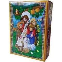 Wydawnictwo Diecezjalne i Drukarnia w Sandomi Puzzle mini 40 - Jezus wśród dzieci