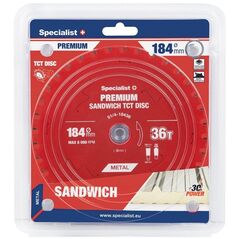 Δίσκος κοπής 184x36Tx20/16mm, Sandwich PREMIUM, SPECIALIST+